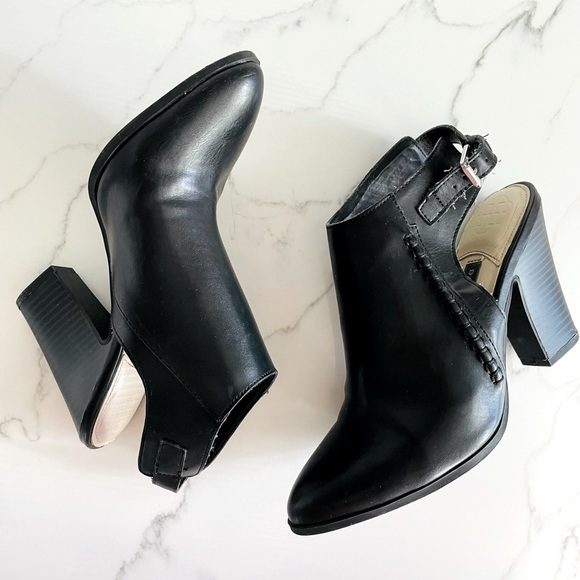 Dana Buchman Black Buckle Mules - Picture 3 of 10